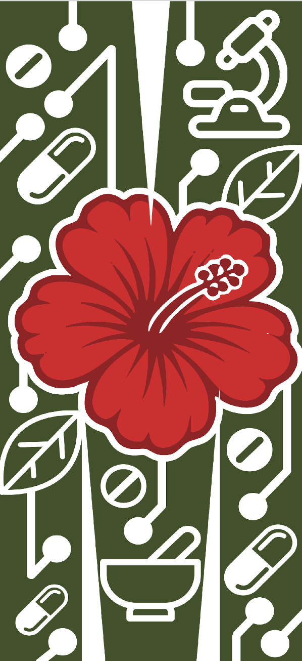 Monash M with hibiscus